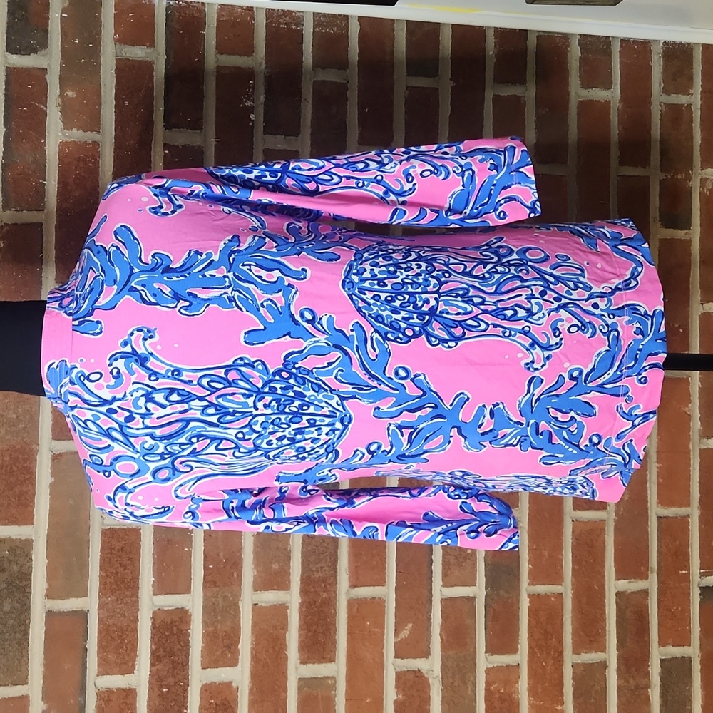 Lilly Pulitzer Pink and Blue Tunic, Size Small - Picture 5 of 10